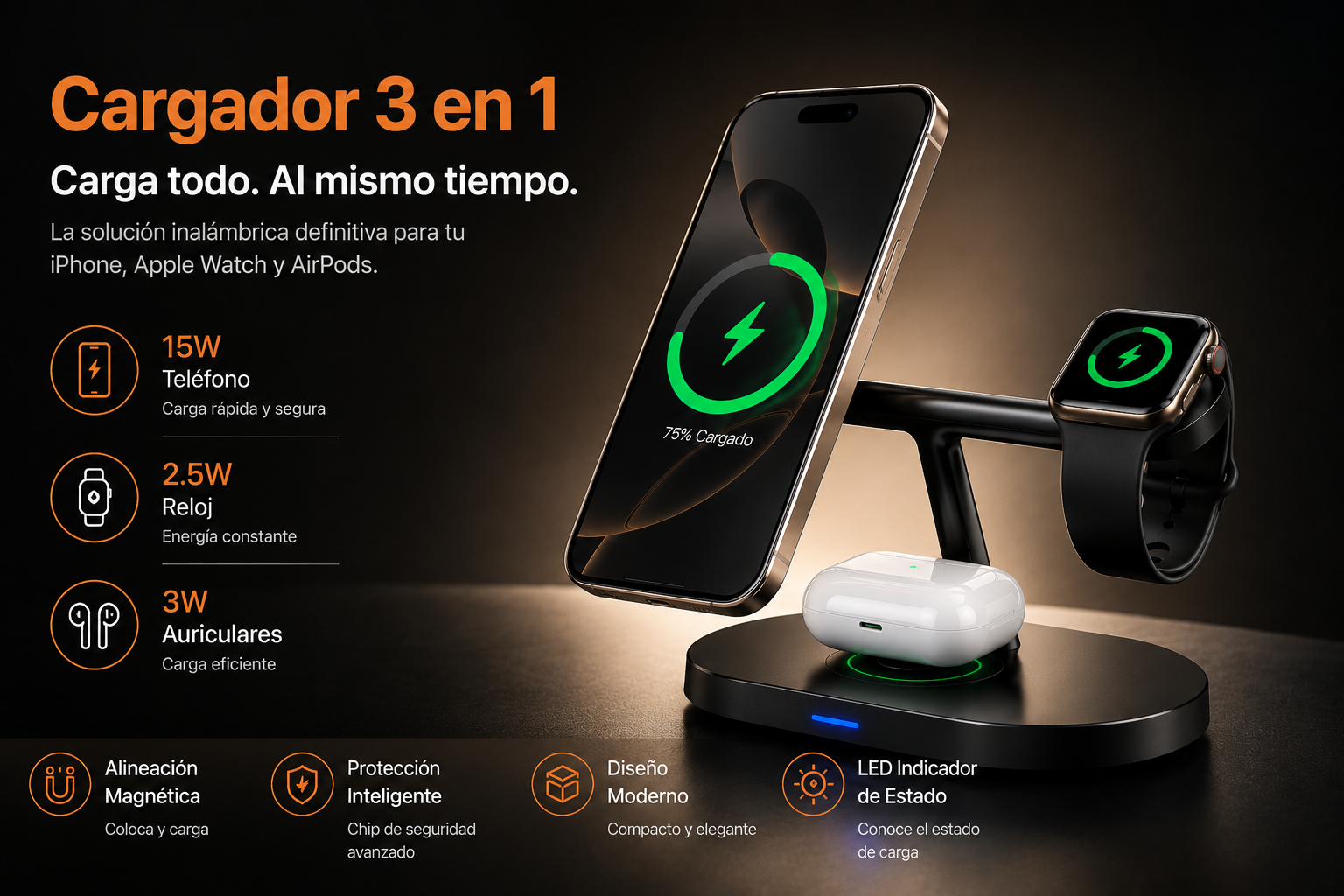 ChargeDock 3 en 1™