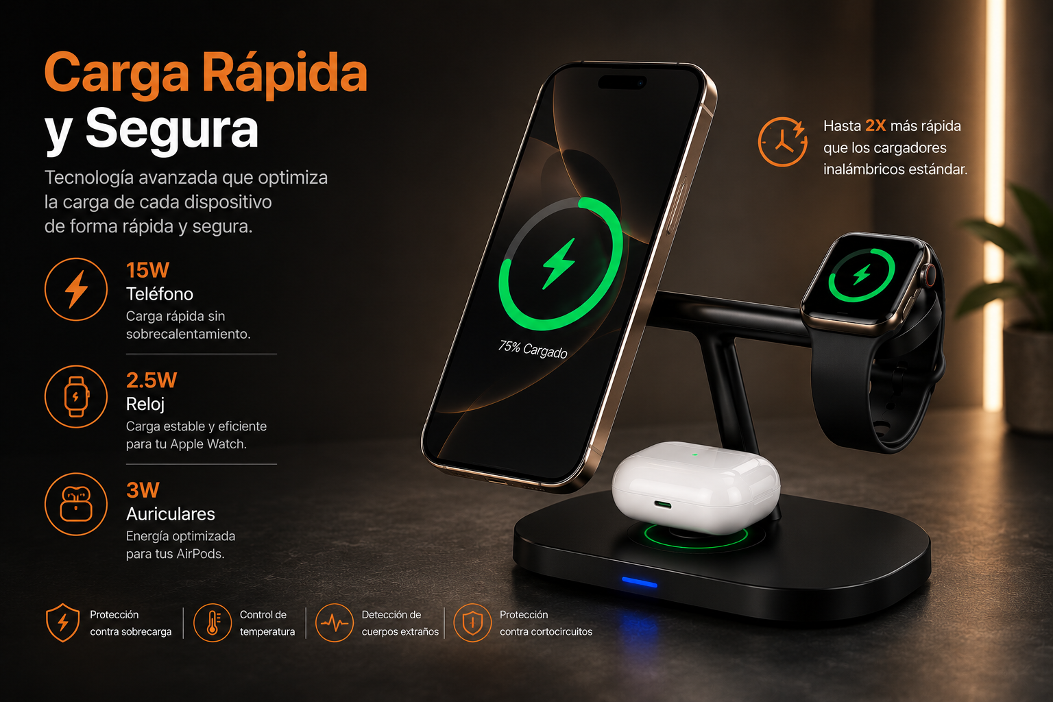 ChargeDock 3 en 1™